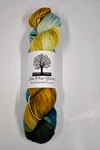 Elm Tree Hand Dyed High Twist Fingering Wt. 100 Grams 4 Ply 365 Meters. Fixed Price $19.99.