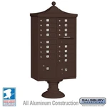 Salsbury Regency Decorative Cluster Box Unit 16 DOORS&2 Parcel Lockers - Bronze. Fixed Price $4398.93.