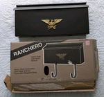 Vtg Ranchero Style Wall Mount Mailbox Black Eagle Emblem Newspaper Rack. Fixed Price $56.99.