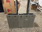 Florence Corporation 5 Door Recessed Mailbox, Silver Aluminum 28X16X7. Fixed Price $89.99.
