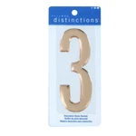 Hillman Distinction 848961 Stick-on Domed, Number 3, Gold. Fixed Price $6.95.