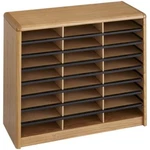 Safco Value Sorter 24 Compartment Woodflat Files Organizer In Medium Oak. Fixed Price $226.71.