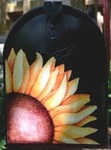 Mailbox Magnet Partial Cover Sunflower Custom Address Numbers Black. Fixed Price $10.95.