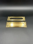 Vtg. Baldwin Polished Brass Mail Slot For Door 3X10 Plate Size 7 5/8 1.5. Fixed Price $24.99.