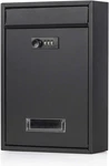 Locking Mailbox Wall Mounted Vertical- Jssmst 06 Black Matt Combination. Fixed Price $36.74.