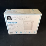 Parkside Galvanized Steel Locking Wall Mount Mailbox 2576W-10 White Medium Ca.... Fixed Price $20.00.