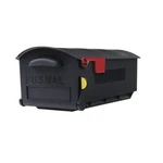 Architectural Mailboxes Patriot Large, Plastic, Post Mount Mailbox, Black. Fixed Price $38.97.