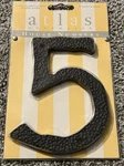 Atlas Home Wares House Number Aged Bronze Finish 5-1/2 HN5-0. Fixed Price $19.99.