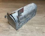 Large Vintage Galvanized Steel Mailbox Rustic Farm Rural Jackes Evans. Fixed Price $74.99.
