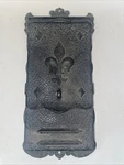 Vintage Remington Hardware Co Cast Metal Aluminum Black Wall Mount Mailbox 13.5". Fixed Price $24.99.