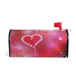 Day Heart Flower Magnetic Mailbox Cover Mailwraps Red Pink Love Valentine. Fixed Price $20.23.