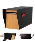 Black Modern Post Mount Steel Metal Rear Door All Weather Proof. Fixed Price $193.19.