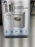 Gibraltar Mailboxes Galvanized Steel Locking Wall Mount W/ Satin Nickel. Fixed Price $17.99.