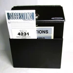 Safco Products Steel Suggestion Box, Black, Key Locked, Wall Mount, Model 4232BL. Fixed Price $18.00.