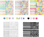 5400 Letter Stickers, 60 Sheets Alphabet 0.5IN Vinyl, Self-adhesive, M. Fixed Price $13.95.