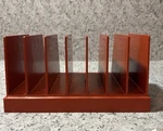 Vintage Wt Rogers Co Red Plastic Desktop File Sorter Retro Madison Wis Mail Box. Fixed Price $29.04.
