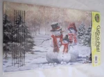 Curb-a-peel Mailbox Cover Snow Family Magnetic By Evergreen New Holiday. Fixed Price $22.00.