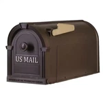 Postal Pro Post-mount Hampton Mailbox Bronze With Gold Lettering. Fixed Price $27.99.