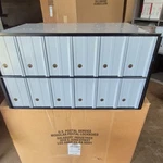 Salsbury Industries 2901 Steel Lockable Mailbox, 12 Compartments, Silver. Fixed Price $225.00.
