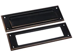 Solid Brass Mail Slot 10"X3" Venetian Bronze With Interior Frame - Pack. Fixed Price $29.75.