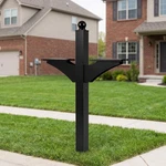Heavy Duty Double Mailbox Post For Duplex Homes - Easy Install, Iron Stand. Fixed Price $158.51.