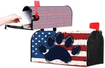 American Flag With Paw Print And Stars Design Mailbox Covers Magnetic Large.... Fixed Price $29.92.
