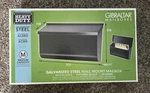 Heavy Duty 17" Black Steel Wall Mount Mailbox For Outside Paper/package Holder. Fixed Price $34.99.