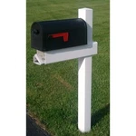 Handy Post 54"X5"X24" Adjustable Arm Mailbox White With Newspaper Holder. Fixed Price $126.61.