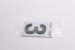 (12-PK) Hillman Reflective Mylar Self-adhesive Number Black 3" 840784. Fixed Price $17.97.