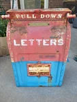Vtg Usps Mailbox Cast Iron Dropoff Post Letters Office 20 In Tall 13 W. Fixed Price $595.99.