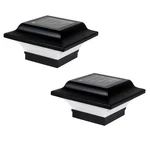 Led Solar Post Cap 2.5 Outdoor Black Cast Aluminum Quick Easy Diy (2-PACK). Fixed Price $33.75.
