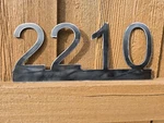Mailbox Post Number-street Plaque-metal Address Plate-house Custom Precision Cut. Fixed Price $19.95.