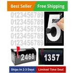 3 Sheets Reflective Mailbox Numbers Inch 0-9 Vinyl Self-adhesive Stickers. Fixed Price $13.34.