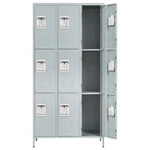 Metal Lockers Storage Cabinet 9 Doors For Office School Gym Hotel Home. Fixed Price $234.98.