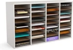 Safco Wood Mail Sorter 36 Compartments Modern Gray. Fixed Price $289.99.