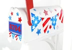 Mailbox Magnet Partial Cover 4TH Of July Banner Stars And Stripes Or All. Fixed Price $20.95.