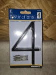 Hillman Group 843194 5IN. #4 Distinctions Floating Mount House Number, Black. Fixed Price $5.99.