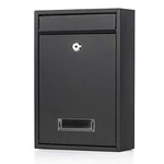 Locking Mailboxes Wall Mounted Vertical Key Drop Medium Black Matt. Fixed Price $44.29.