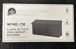 Windsor Small Capacity Plastic Wall Mount Mailbox Black. Fixed Price $23.00.
