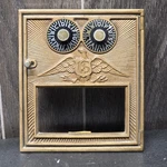 Vintage Corbin Bronze Brass Double Dial Eagle Post Office Box Door Cir 1910. Fixed Price $31.50.