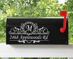 Set Of 2- 11"X5.75" Custom Mailbox Decals Sticker Initial & Street Many Fonts 09. Fixed Price $12.99.