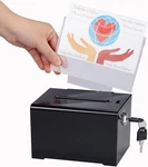 Adir Suggestion Box With Slot And Lock Acrylic Donation For Fundraising,. Fixed Price $19.53.
