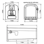 Solar Group Inc PL10W Plastic Rural White Mailbox (pk Of 3). Fixed Price $74.54.