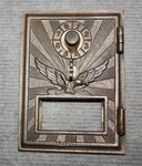 Antique Usps Office Box Postal Door With Glass And Combination. Fixed Price $21.00.