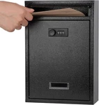 Locking Wall Mount Mailbox, Boxes With Combination For Outside, Securi. Fixed Price $40.39.