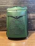 North Pole Post Green Mail Box Metal Tin Christmas Holiday Decor 15.5 10.5 3. Fixed Price $18.00.