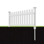 Newport Picket Fence No-dig Steel Pipe Anchor Kit, Zippity Outdoor 3 Ft. X 6. Fixed Price $152.57.