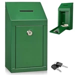 Metal Donation Box-suggestion With Slot And Lock-cash For Money-.... Fixed Price $34.18.