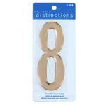 Hillman Distinction 848966 Stick-on Domed, Number 8, Gold. Fixed Price $6.95.