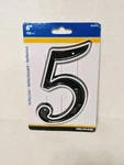 Hillman 845897, Number #5 - 6" Reflective Plastic, New In Package. Fixed Price $7.99.